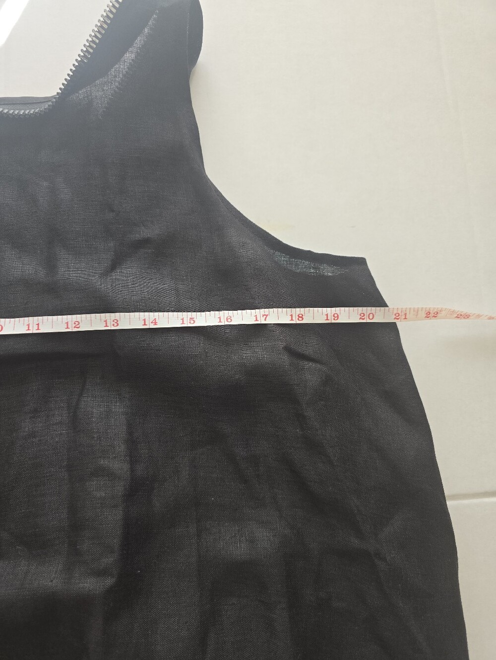 Clothes By Locker Room Linen Back Zipper High Low Dress In Black Size L/XL - Picture 10 of 14